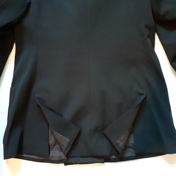 J. Peterman Double Breasted 8-Button Blazer Black Size 14 - Picture 9 of 11